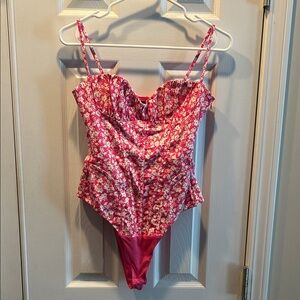 Zara Pink Floral Bodysuit